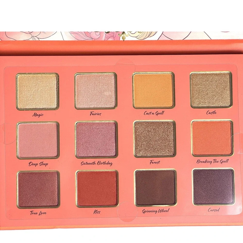 New Disney Sleeping Beauty Aurora Shimmer Eyeshadow Palette Mirror 12 Shades